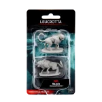 D&D Nolzur's Marvelous Unpainted Miniatures Leucrotta, dual pack in clear packaging, ready for painting