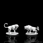using the uploaded image of the front side of the box for the "D&D Nolzurs Marvelous Unpainted Miniatures Leucrotta", generate for an online store for the image (to be SEO friendly) Alt Text, Title, Caption and Description for online store https://legendsinminiatures.com.au/