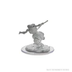 Back view of the unpainted Oni miniature from the D&D Nolzur's Marvelous Miniatures paint kit, showcasing detailed textures.