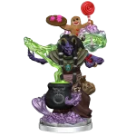 Painted D&D Frameworks Night Hag miniature by WizKids, adorned with colorful candies and confectionaries