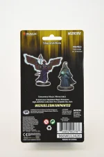Back side of the box for Magic: The Gathering Unpainted Miniatures: Shapeshifters - 2 Piece Pack showing painted examples.