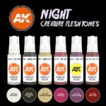 AK Interactive – 3rd Gen Set – Night Creatures Flesh Tones (6 x 17ml) - Image 3