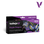 Vallejo Purple Dragons Paint Set – Fantasy Colour Series 8 x 18ml Acrylics for Miniatures