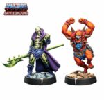 Painted Scareglow and Beast Man miniatures for MOTU Battleground, front view.
